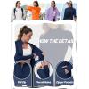 image:imageTACVASEN Womens Athletic Jackets Lightweight UV Protection Shirts Full Zip Workout Jacket UPF 50 Long Sleeve Sun Shirt02 Navy