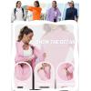 image:imageTACVASEN Womens Athletic Jackets Lightweight UV Protection Shirts Full Zip Workout Jacket UPF 50 Long Sleeve Sun Shirt04 Light Pink