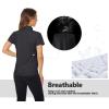 image:imageTACVASEN Womens Golf Polo Shirts Short Sleeve UPF 50 Sun Protection Golf Shirts for Women Quick Dry Collared Polos01black
