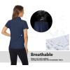 image:imageTACVASEN Womens Golf Polo Shirts Short Sleeve UPF 50 Sun Protection Golf Shirts for Women Quick Dry Collared Polos02navy