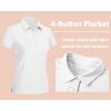 image:imageTACVASEN Womens Golf Polo Shirts Short Sleeve UPF 50 Sun Protection Golf Shirts for Women Quick Dry Collared Polos03white