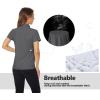 image:imageTACVASEN Womens Golf Polo Shirts Short Sleeve UPF 50 Sun Protection Golf Shirts for Women Quick Dry Collared Polos05sea Grey