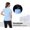 image:imageTACVASEN Womens Golf Polo Shirts Short Sleeve UPF 50 Sun Protection Golf Shirts for Women Quick Dry Collared Polos06waterfall Blue