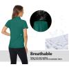 image:imageTACVASEN Womens Golf Polo Shirts Short Sleeve UPF 50 Sun Protection Golf Shirts for Women Quick Dry Collared Polos07egreen