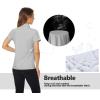image:imageTACVASEN Womens Golf Polo Shirts Short Sleeve UPF 50 Sun Protection Golf Shirts for Women Quick Dry Collared Polos13bright Grey