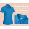 image:imageTACVASEN Womens Golf Polo Shirts Short Sleeve UPF 50 Sun Protection Golf Shirts for Women Quick Dry Collared Polos15green Blue