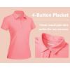 image:imageTACVASEN Womens Golf Polo Shirts Short Sleeve UPF 50 Sun Protection Golf Shirts for Women Quick Dry Collared Polos17pink