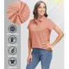 image:imageTACVASEN Womens Golf Polo Shirts Short Sleeve UPF 50 Sun Protection Golf Shirts for Women Quick Dry Collared Polos18apricot