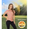 image:imageTACVASEN Womens Golf Polo Shirts Short Sleeve UPF 50 Sun Protection Golf Shirts for Women Quick Dry Collared Polos18apricot