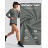 image:imageTACVASEN Womens Long Sleeve V Neck Tops Lightweight Quick Dry UPF 50 Sun Protection Workout Hiking Running Shirts01 Dark Gray