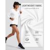 image:imageTACVASEN Womens Long Sleeve V Neck Tops Lightweight Quick Dry UPF 50 Sun Protection Workout Hiking Running Shirts03 White