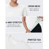 image:imageTACVASEN Womens Short Sleeve Workout Shirts UPF 50 Sun Protection Quick Dry Athletic Tops for Running Gym Tee02 White