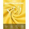 image:imageTACVASEN Womens Short Sleeve Workout Shirts UPF 50 Sun Protection Quick Dry Athletic Tops for Running Gym Tee04 Yellow