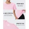 image:imageTACVASEN Womens Short Sleeve Workout Shirts UPF 50 Sun Protection Quick Dry Athletic Tops for Running Gym Tee07 Light Pink