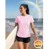 image:imageTACVASEN Womens Short Sleeve Workout Shirts UPF 50 Sun Protection Quick Dry Athletic Tops for Running Gym Tee07 Light Pink