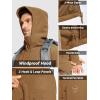 image:imageTACVASEN Tactical Jacket for Men Fleece Jackets Full Zip Military Hoodies Windproof Warm Winter Coat Outdoor Hunting05sand