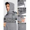 image:imageTACVASEN Tactical Jacket for Men Fleece Jackets Full Zip Military Hoodies Windproof Warm Winter Coat Outdoor Hunting06light Grey