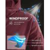 image:imageTACVASEN Tactical Jacket for Men Fleece Jackets Full Zip Military Hoodies Windproof Warm Winter Coat Outdoor Hunting09wine Red