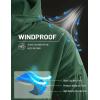 image:imageTACVASEN Tactical Jacket for Men Fleece Jackets Full Zip Military Hoodies Windproof Warm Winter Coat Outdoor Hunting10dark Green