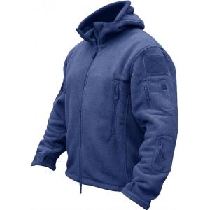 image:imageTACVASEN Tactical Jacket for Men Fleece Jackets Full Zip Military Hoodies Windproof Warm Winter Coat Outdoor Hunting07royal Blue