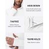 image:imageTACVASEN Mens Long Sleeve Active TShirts UPF 50 Hoodies Sun Protection Shirt Lightweight Quick Dry Rash Guards02 White