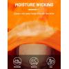 image:imageTACVASEN Mens Long Sleeve Active TShirts UPF 50 Hoodies Sun Protection Shirt Lightweight Quick Dry Rash Guards05 Orange