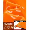 image:imageTACVASEN Mens Long Sleeve Active TShirts UPF 50 Hoodies Sun Protection Shirt Lightweight Quick Dry Rash Guards05 Orange