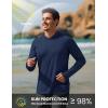 image:imageTACVASEN Mens Long Sleeve Active TShirts UPF 50 Hoodies Sun Protection Shirt Lightweight Quick Dry Rash Guards08 Navy