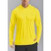 image:imageTACVASEN Mens Long Sleeve Active TShirts UPF 50 Hoodies Sun Protection Shirt Lightweight Quick Dry Rash Guards14 Yellow