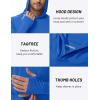 image:imageTACVASEN Mens Long Sleeve Active TShirts UPF 50 Hoodies Sun Protection Shirt Lightweight Quick Dry Rash Guards16 Color Blue
