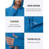 image:imageTACVASEN Mens Long Sleeve Active TShirts UPF 50 Hoodies Sun Protection Shirt Lightweight Quick Dry Rash Guards19 Blue Green