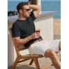 image:imageTACVASEN Mens Pocket TShirts Cotton Short Sleeve Tshirts Soft Crew Neck Lightweight Casual Basic Plain Summer Tees02 Black