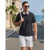 image:imageTACVASEN Mens Pocket TShirts Cotton Short Sleeve Tshirts Soft Crew Neck Lightweight Casual Basic Plain Summer Tees02 Black