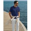 image:imageTACVASEN Mens Pocket TShirts Cotton Short Sleeve Tshirts Soft Crew Neck Lightweight Casual Basic Plain Summer Tees03 Navy Blue