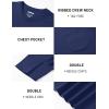 image:imageTACVASEN Mens Pocket TShirts Cotton Short Sleeve Tshirts Soft Crew Neck Lightweight Casual Basic Plain Summer Tees03 Navy Blue