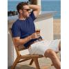 image:imageTACVASEN Mens Pocket TShirts Cotton Short Sleeve Tshirts Soft Crew Neck Lightweight Casual Basic Plain Summer Tees03 Navy Blue