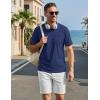 image:imageTACVASEN Mens Pocket TShirts Cotton Short Sleeve Tshirts Soft Crew Neck Lightweight Casual Basic Plain Summer Tees03 Navy Blue