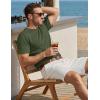 image:imageTACVASEN Mens Pocket TShirts Cotton Short Sleeve Tshirts Soft Crew Neck Lightweight Casual Basic Plain Summer TeesArmy Green