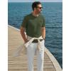 image:imageTACVASEN Mens Pocket TShirts Cotton Short Sleeve Tshirts Soft Crew Neck Lightweight Casual Basic Plain Summer TeesArmy Green