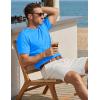 image:imageTACVASEN Mens Pocket TShirts Cotton Short Sleeve Tshirts Soft Crew Neck Lightweight Casual Basic Plain Summer TeesAzure