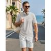 image:imageTACVASEN Mens Pocket TShirts Cotton Short Sleeve Tshirts Soft Crew Neck Lightweight Casual Basic Plain Summer TeesBeige Heather