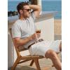 image:imageTACVASEN Mens Pocket TShirts Cotton Short Sleeve Tshirts Soft Crew Neck Lightweight Casual Basic Plain Summer TeesBeige Heather