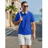 image:imageTACVASEN Mens Pocket TShirts Cotton Short Sleeve Tshirts Soft Crew Neck Lightweight Casual Basic Plain Summer TeesColour Blue