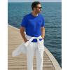image:imageTACVASEN Mens Pocket TShirts Cotton Short Sleeve Tshirts Soft Crew Neck Lightweight Casual Basic Plain Summer TeesColour Blue
