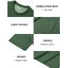 image:imageTACVASEN Mens Pocket TShirts Cotton Short Sleeve Tshirts Soft Crew Neck Lightweight Casual Basic Plain Summer TeesDark Green Heather