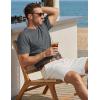 image:imageTACVASEN Mens Pocket TShirts Cotton Short Sleeve Tshirts Soft Crew Neck Lightweight Casual Basic Plain Summer TeesDark Grey Heather