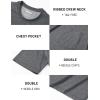 image:imageTACVASEN Mens Pocket TShirts Cotton Short Sleeve Tshirts Soft Crew Neck Lightweight Casual Basic Plain Summer TeesDark Grey Heather