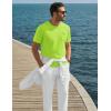image:imageTACVASEN Mens Pocket TShirts Cotton Short Sleeve Tshirts Soft Crew Neck Lightweight Casual Basic Plain Summer TeesFgreen
