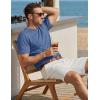 image:imageTACVASEN Mens Pocket TShirts Cotton Short Sleeve Tshirts Soft Crew Neck Lightweight Casual Basic Plain Summer TeesGrey Blue Heather