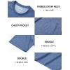 image:imageTACVASEN Mens Pocket TShirts Cotton Short Sleeve Tshirts Soft Crew Neck Lightweight Casual Basic Plain Summer TeesGrey Blue Heather